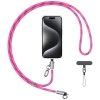 Smycz do telefonu z kablem do ładowania  Usams SJ746 30W USB-C do Lightning 1.2m różowy
